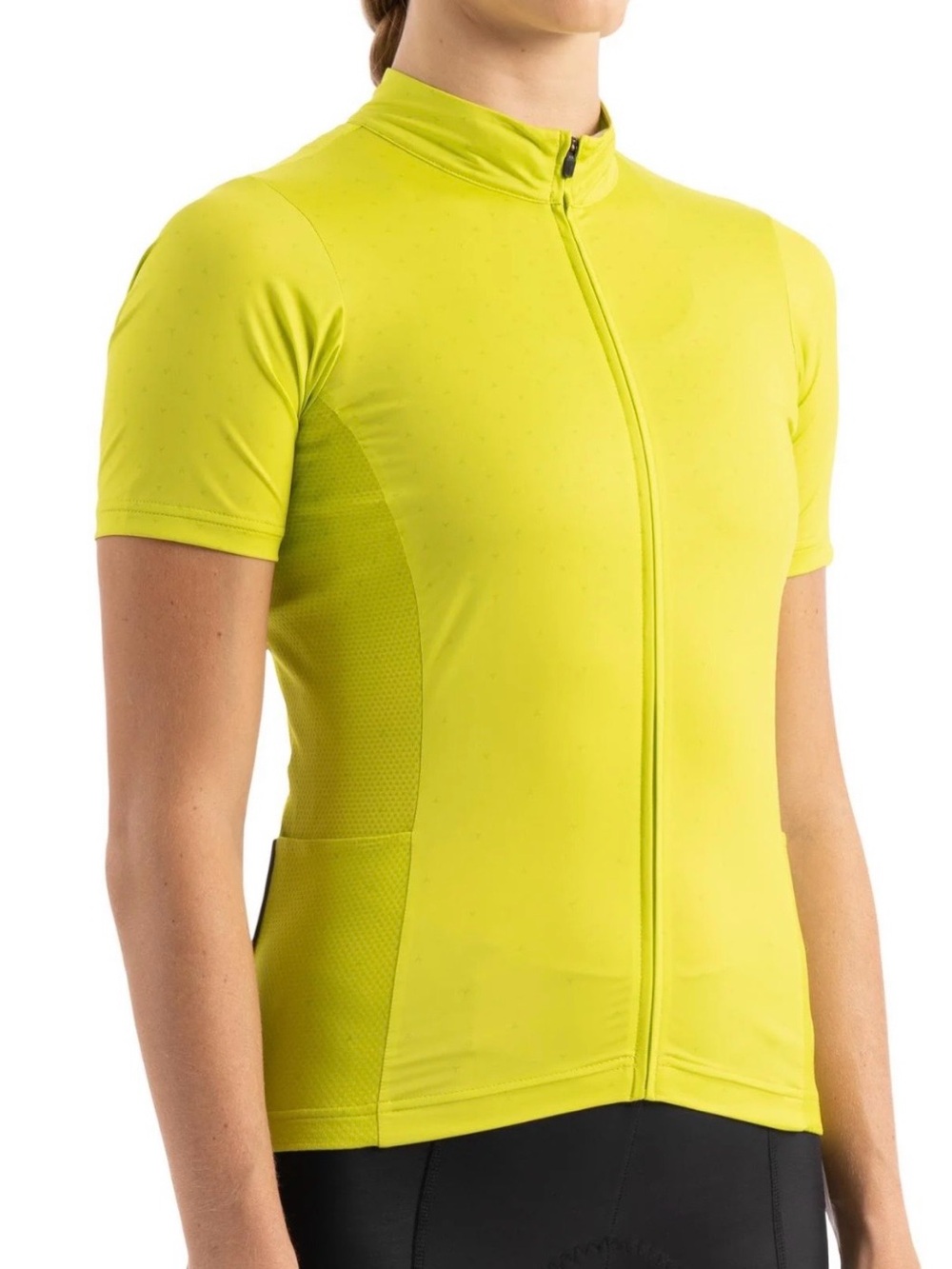 SPECIALIZED Hyper Green Links RBX Jersey With Swat Short Sleeve Full Zip Size L